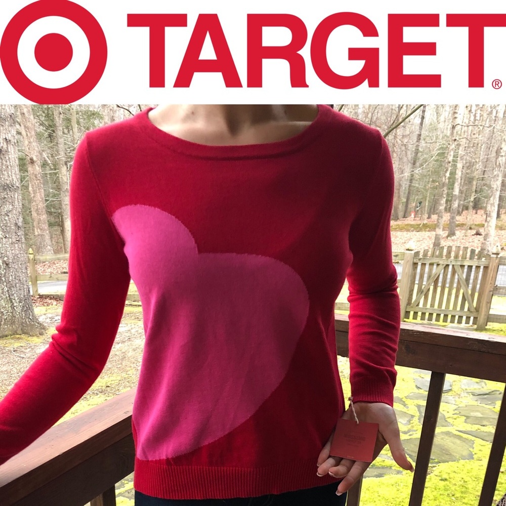 Mossimo Heart Sweater NWT